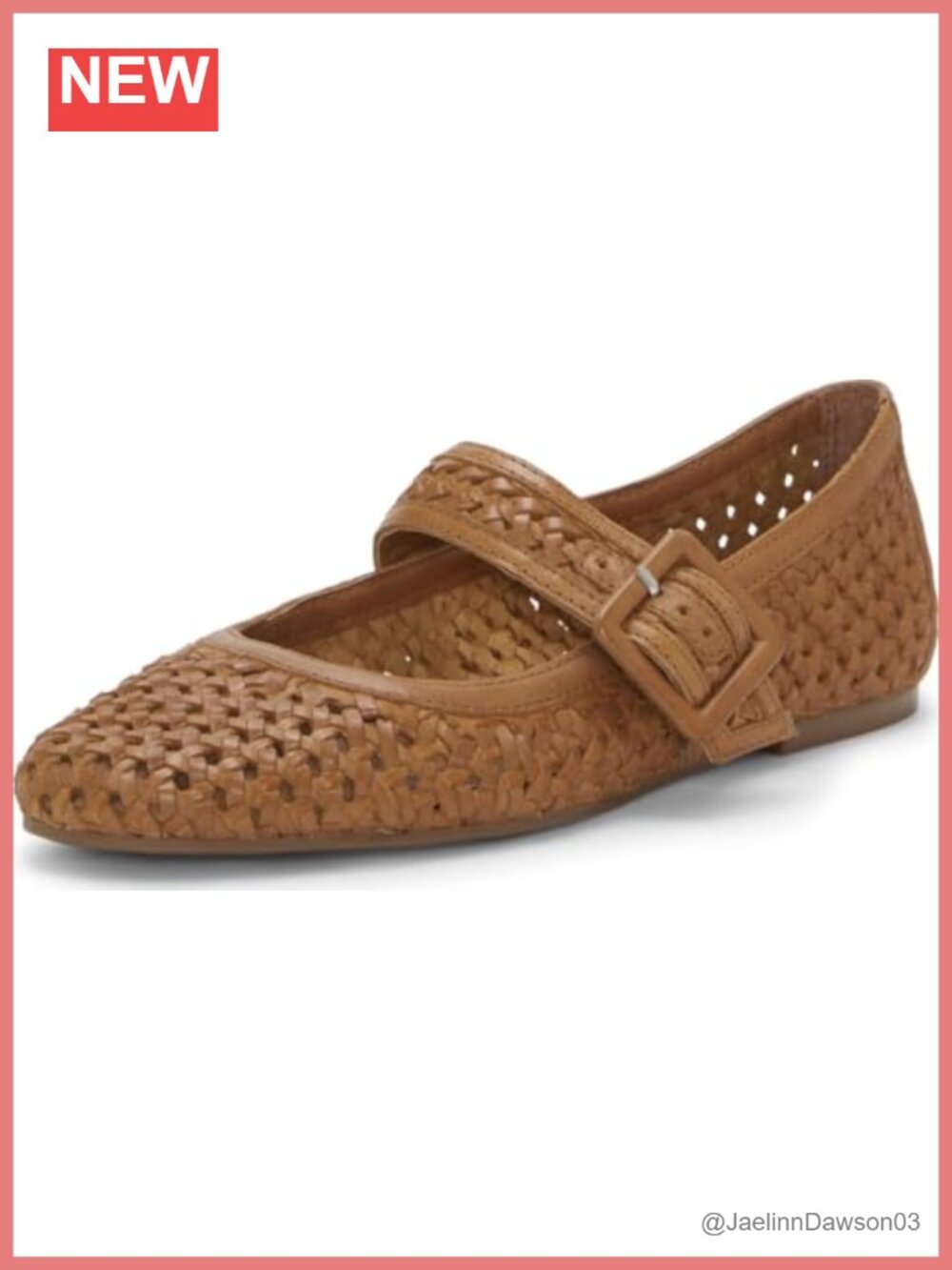Women's Leather Mary Jane Flat Shoes - Adjustable Buckle - Comfortable